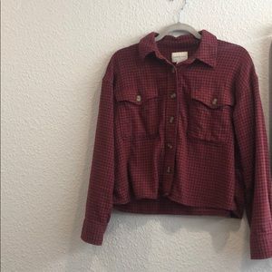 American Eagle Crop Top Flannel